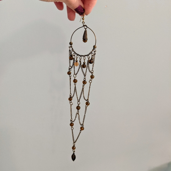 FREE W/ PURCHASE Long Shoulder Duster Earrings VTG - Picture 5 of 6